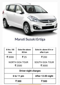 South Goa tour North Goa tourFull day taxi service Half day taxi service Goa Airport pickup and drop Mopa Airport pick up and Casino taxi service 24 hours taxi service